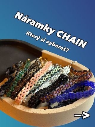 Elegance v nečekané podobě ⛓️ Náramky CHAIN jsou ručně šité z prestižních skleněných korálků Miyuki. Zapínání je z...